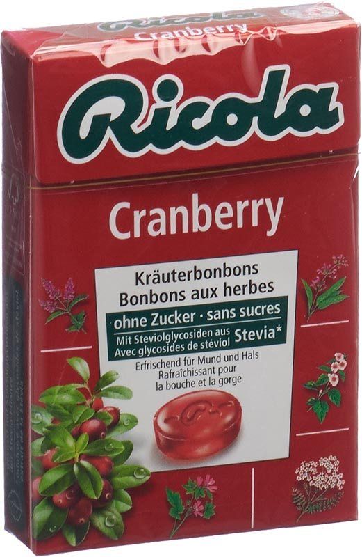 Bonbons Ricola O.Z.BOX Saveur Cranberry - 50g - PZN02922353 - Neuf